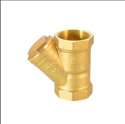 Mecanizado de fundición de arena a medida Filtro de filtro de bronce Y para forjar piezas de latón