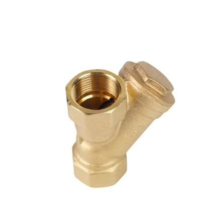 Mecanizado de fundición de arena a medida Filtro de filtro de bronce Y para forjar piezas de latón