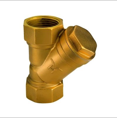 Mecanizado de fundición de arena a medida Filtro de filtro de bronce Y para forjar piezas de latón
