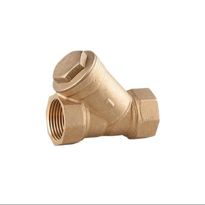 Mecanizado de fundición de arena a medida Filtro de filtro de bronce Y para forjar piezas de latón