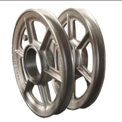 OEM piezas de forja de hierro de acero inoxidable de aluminio rueda de volante polea