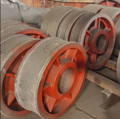 OEM piezas de forja de hierro de acero inoxidable de aluminio rueda de volante polea