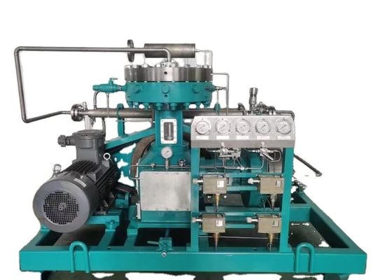 Compresor de diafragma para gas hidrógeno, aire, 55kW, hidrógeno, alta eficiencia de trabajo, entrada 2 MPa, caudal de descarga 240 Nm3/h H2